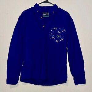 Men’s Blue Chubbie’s Button-Top Shirt